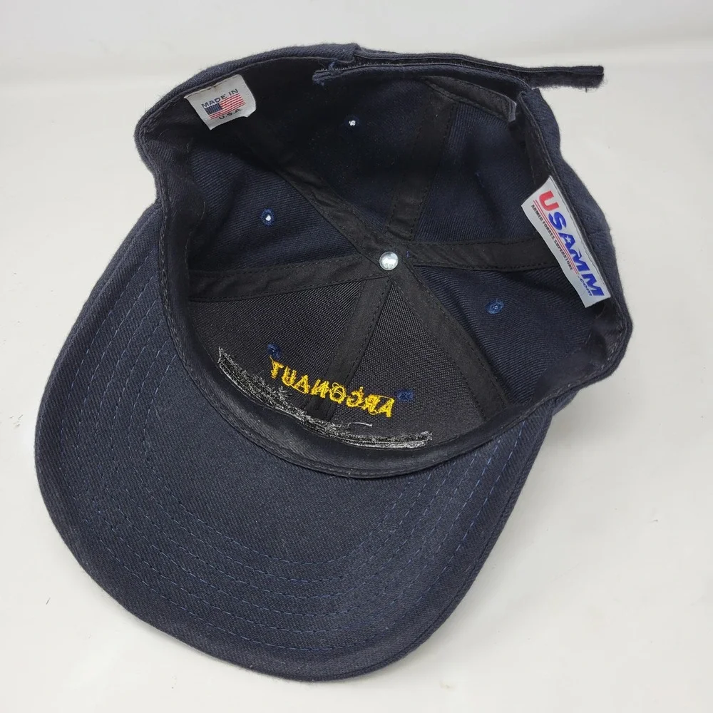 USAMM USS Argonaut SS-475 Navy Blue Submarine Military Hat Made USA Adjustable